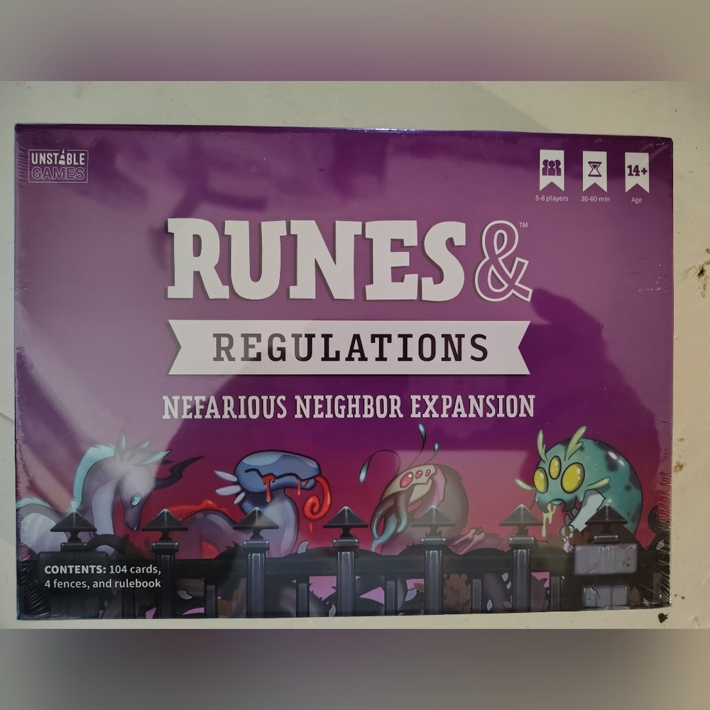 Runes and & Regulations Nefarious Neighbor Expansion Unstable Games